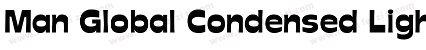 Man Global Condensed Light字体转换
